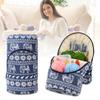 Wool Storage Bag Crochet Tool  Cosmetics Stationery Storage Bag Comes with A Thread Hole Needle A Gift Suitable for Beginners