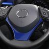 För Toyota CHR C-HR C HR 2016 - 2025 Rattdekor Ram Kåpa Dekoration Klistermärke Biltillbehör