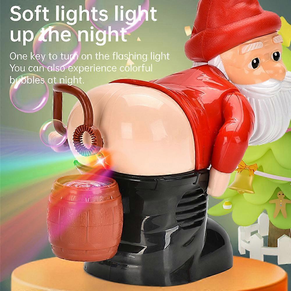 Christmas Funny Santa Electric Bubble Blowing Machine Leak Proof Machine Bubble