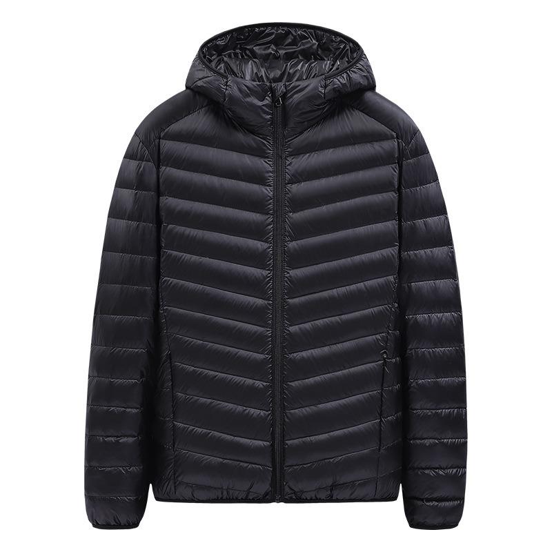 Autumn and Winter New Hooded Men's Down Jackets Can Be Opened Twice, Short Trendy Casual Versatile
