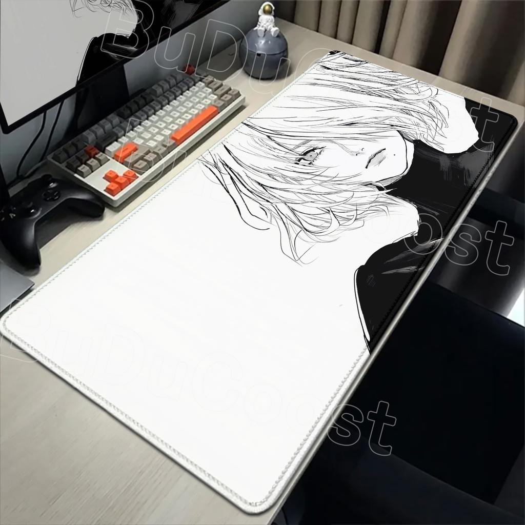 E-sports Pretty NieR:Alfombrilla de ratón Automata 2B Alfombrilla de goma grande para mesa Alfombrilla de ratón para juegos de PC Alfombrilla para escritorio de portátil Alfombrilla antideslizante para teclado de ordenador
