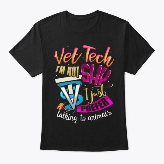 Premium Vet Tech T-Shirt Made in the USA Size S to 5XL 3XL