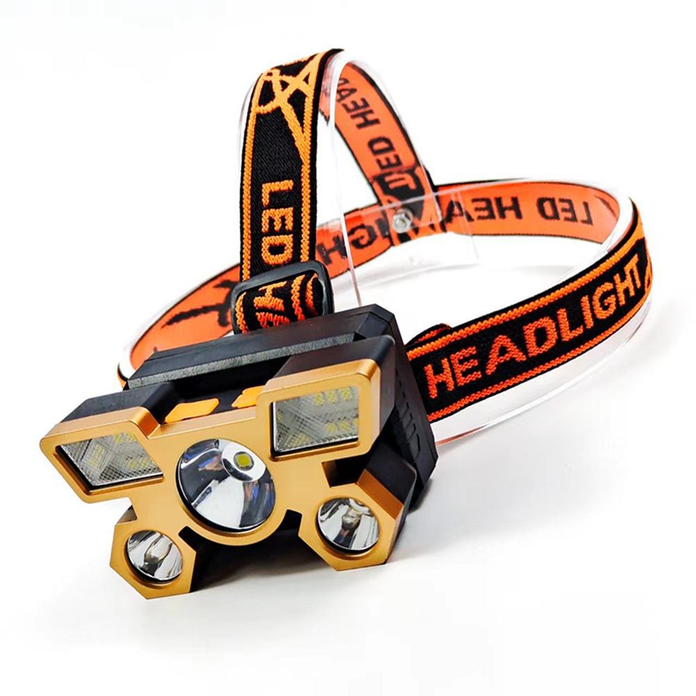 Super Bright 5 Led Head Flashlight Usb Rechargeable Headlamp Outdoor Powerful Waterproof Camping Fishing Adventure Head Lantern
