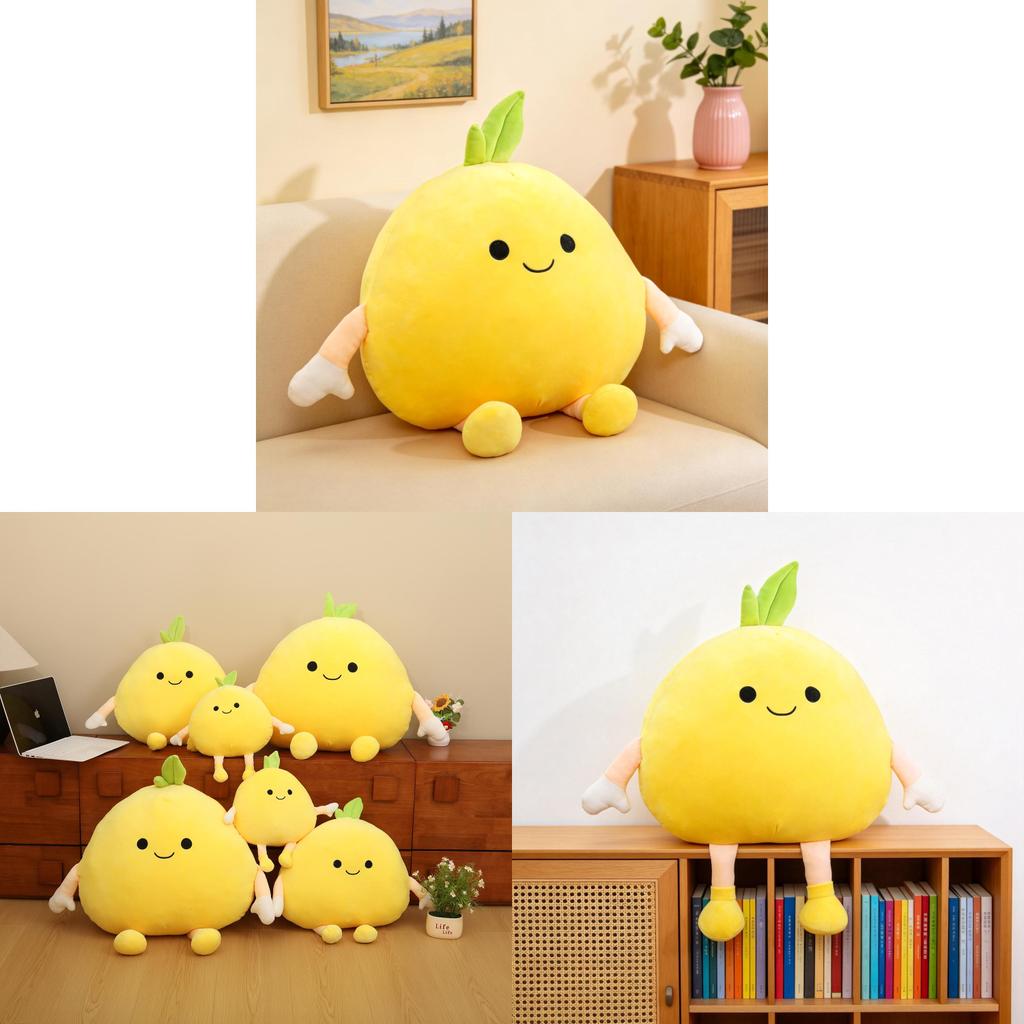 Cute Fruit Plush Toy With Pp Cotton Filling For Kids And Giftgiving