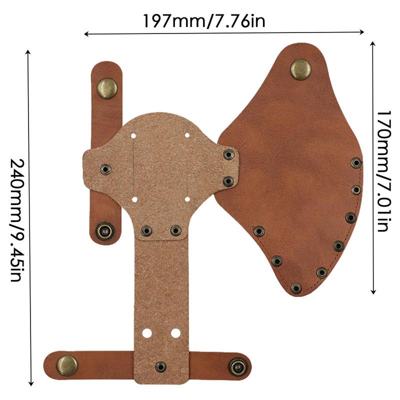 Tomahawk Sheath Axe Blade Protection Cover Faux Leather Axe Holster Outdoor Camping Tomahawk Head Protector Case