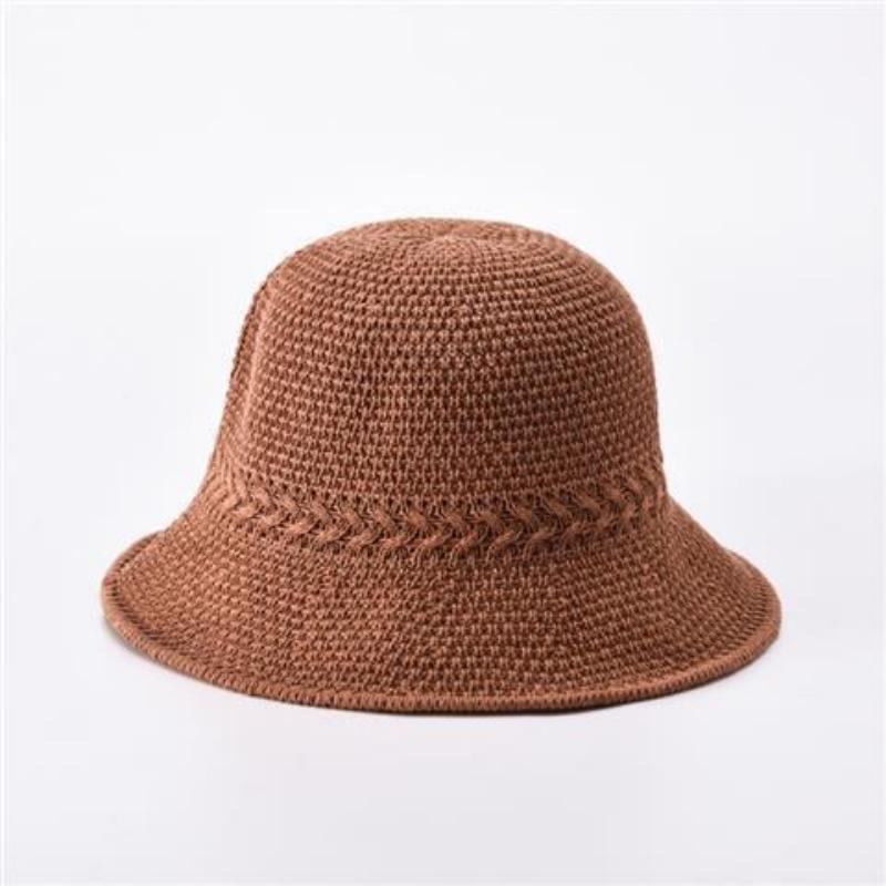 

Женская однотонная рыбацкая шляпа, женская сезонная весна-лето, солнцезащитная панама, шляпа-ведро, шляпа-кастрюля оранжевый