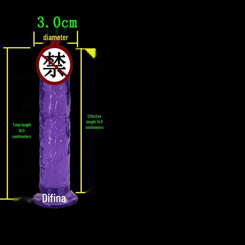 High Transparency Thick Suction Cup Dildo for Women - Flirting Adult Toy