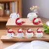 Kreatives Design DIY Glas Abstieg Epoxidharz Weihnachtsfigur Schnee Spiegel Aufbewahrungsbox Silikonform Winter Heimdeko Zubehör