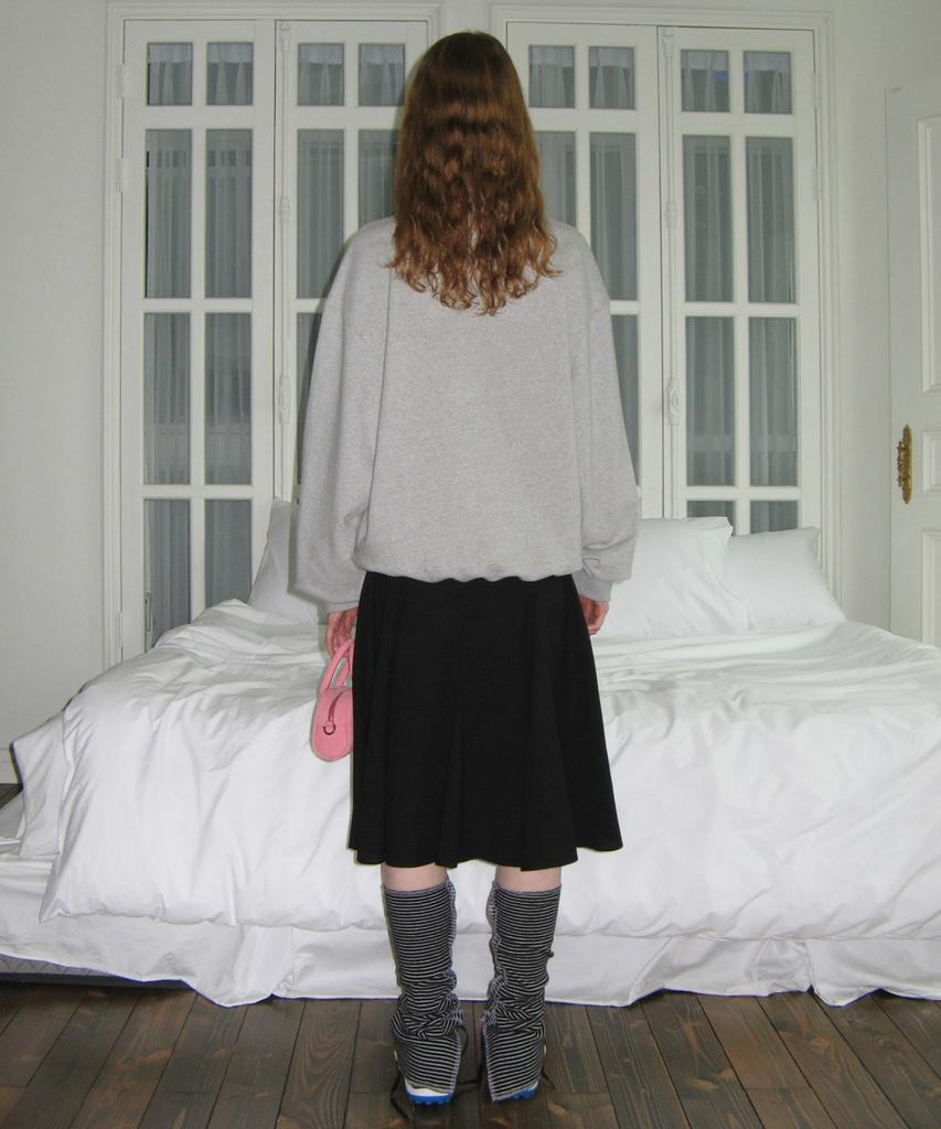 SINOON Boucle Logo Sweatshirt (Melange Gray)