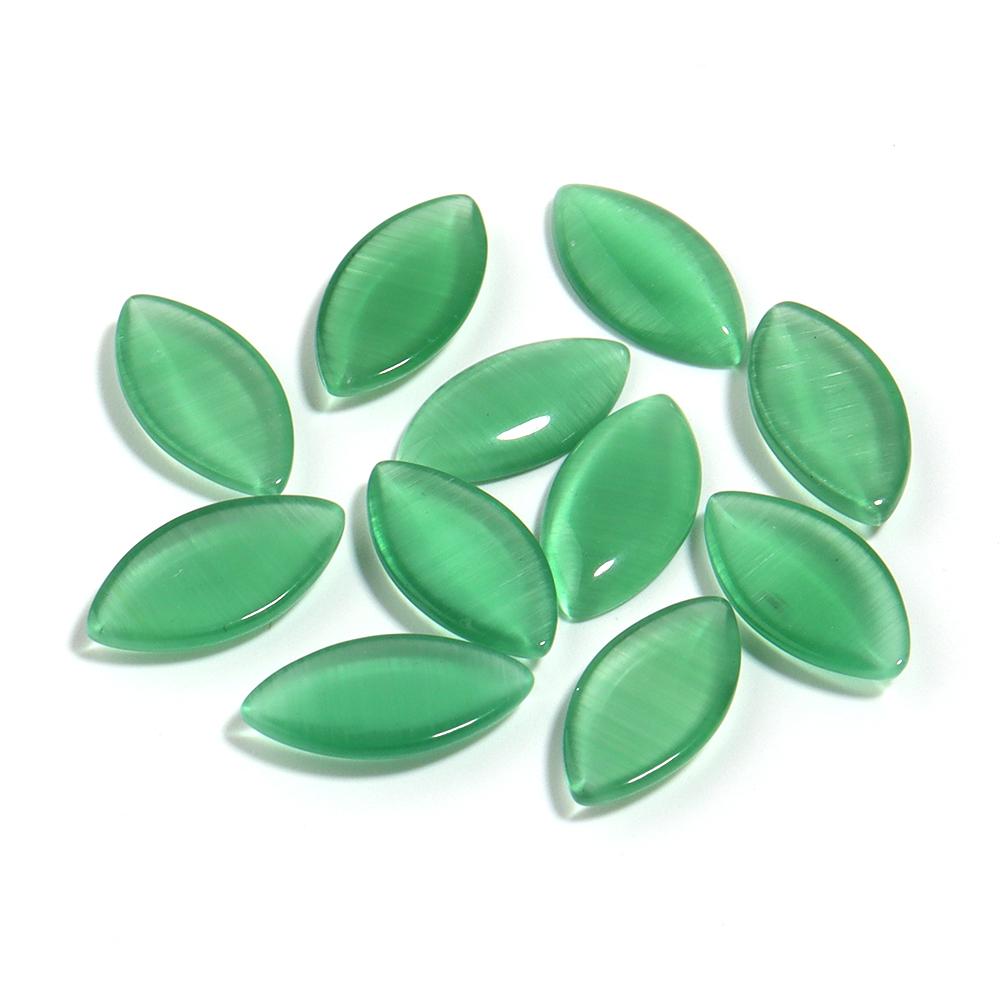 

30pcs/lot Natural Stone Cat Eye Cabochon Beads Horse Eye Shape Cabochon Loose Beads For Jewelry Making DIY Necklace Accessories 4X8mm