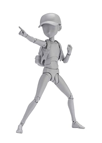 

TAMASHII NATIONS S.H.Figuarts Body-kun - Кен Сугимори - Издание DX SET (Серый цвет Вер.) Приблизительно 130 мм ПВХ и АБС Подвижная фигурка BAS62102