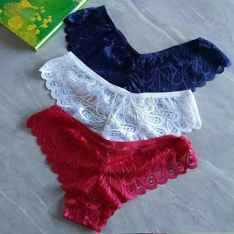 New Women's Lace Panties Sexy Sports Low-rise Seamless Briefs Women's Thongs