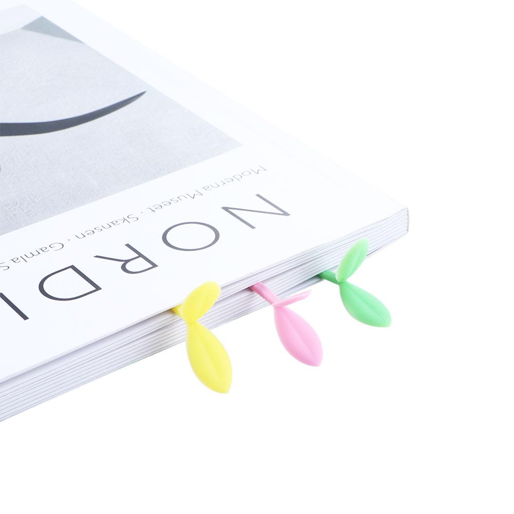 Silicone Creative Grass Buds Bookmark Little Leaves Bookmark Sprout Bookmark Little Grass Bud