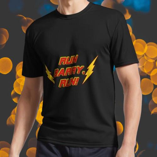Run Barry Run Logo T-Shirt Unisex Size S-5XL XXXXL