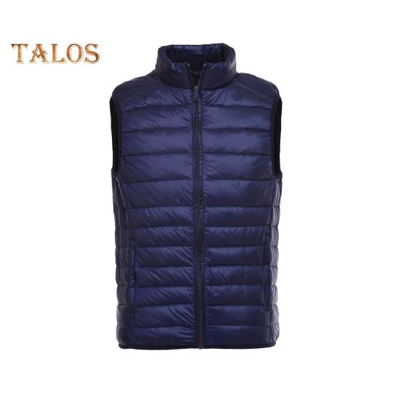 Unisexowa puchowa kamizelka bez rękawów ze stójką, jednolita kolorystycznie, zapinana na zamek, bawełniana kamizelka z kieszeniami, cienka, ciepła kamizelka, płaszcz