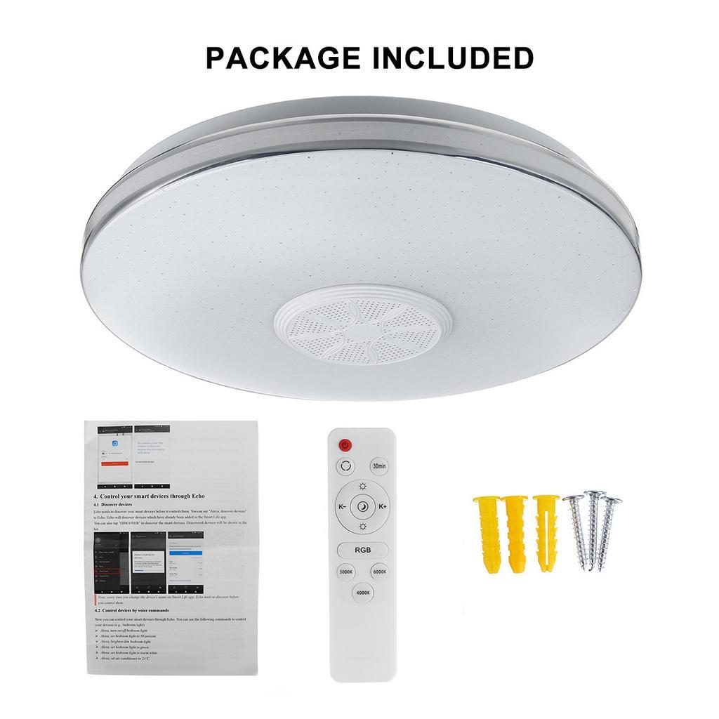 200W Bedroom Smart Ceiling Lamp Home Lighting WiFi APP Intelligent Control bluetooth Music Light Modern RGB LED Ceiling Light