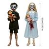 Haunted House Yard Signs 2Pcs Halloween Horror Dolls Realistic Gothic Outdoor Spooky Garden Stakes Festivals Creepy Party Decoration