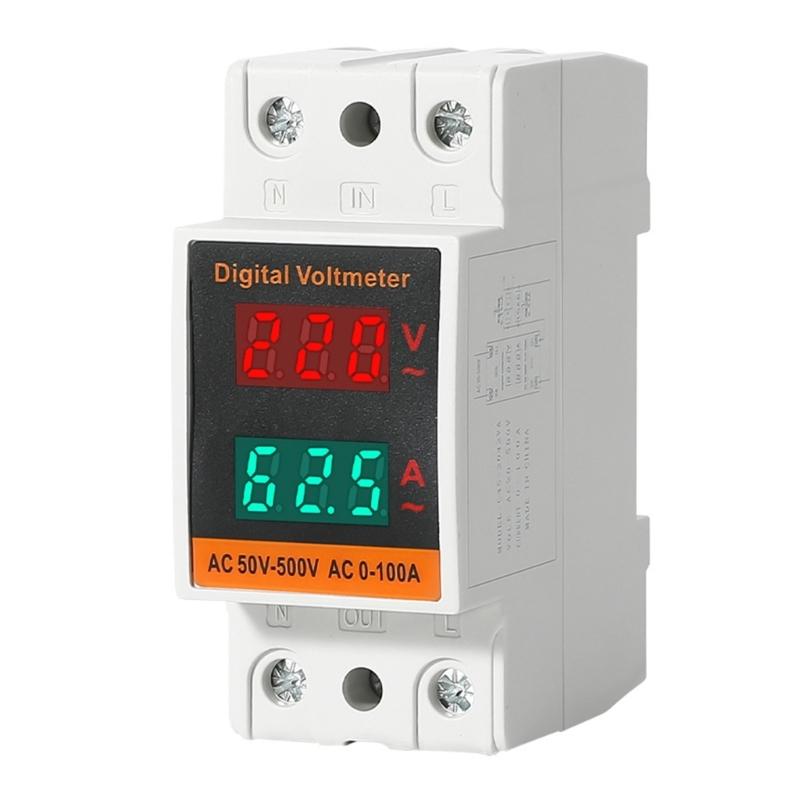

Rail Mount Household Voltages & Current Meter High Precisions 35mm Rail Mounted for Accurate Measurement Monitoring 1