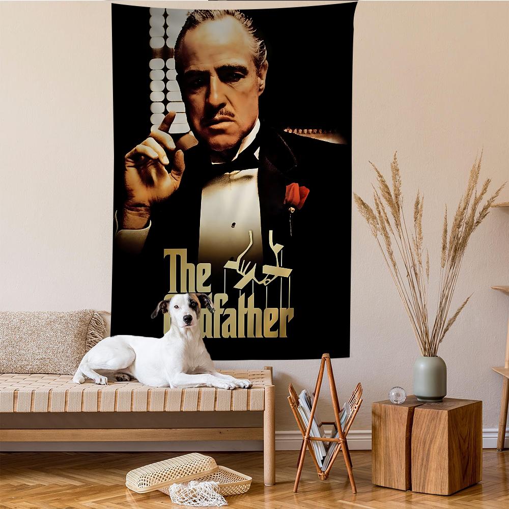 The GGodfather Movie Cartoon Tapestry Art Science Fiction Room Home Decor Wall Hanging Home Decor