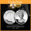 Conjunto de Moedas Comemorativas do Jubileu de Platina da Rainha Elizabeth II Coleção de Lembranças Lindamente Desenhada