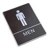 Self Adhesive Restroom Signs Bathroom WC Toilet Mark Label Door Wall Sticker for Office Businesses Restaurant Home Decor