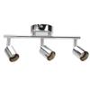 3 LED Track Light Base Adjustable Flexibly Rotatable 3 Way Ceiling Spotlight Base for Bedroom Dining Living Room Mall