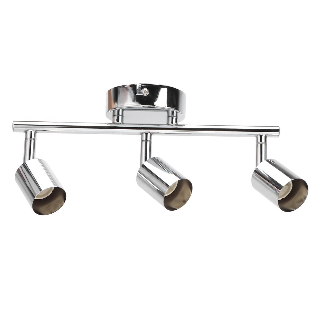 3 LED Track Light Base Adjustable Flexibly Rotatable 3 Way Ceiling Spotlight Base for Bedroom Dining Living Room Mall