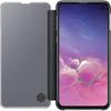 För Samsung Galaxy S10 Skyddande Clear View Fodral - Svart