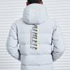 Li Ning Loose Short Hooded Down Jacket Winter Men Jacket Gray AYMQ055-8