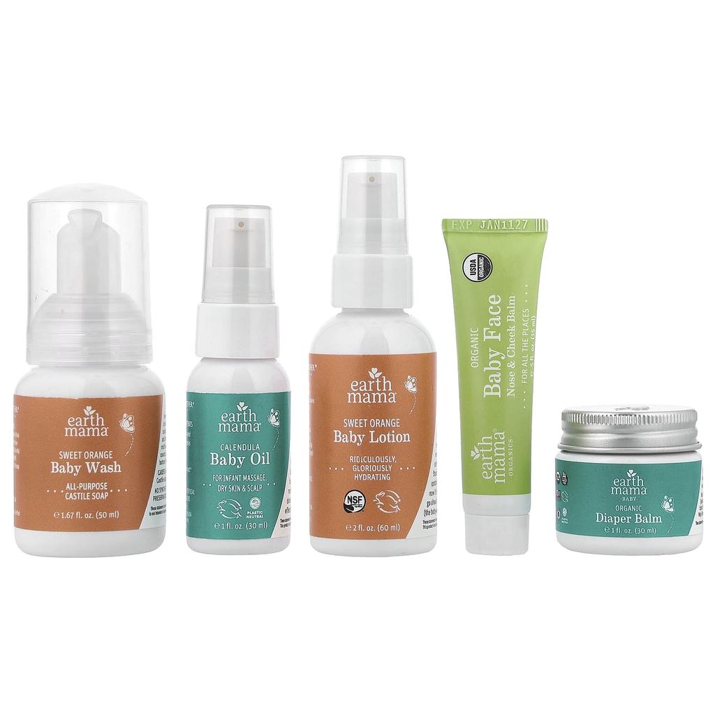 Earth Mama, A Little Something for Baby, 5-piece set