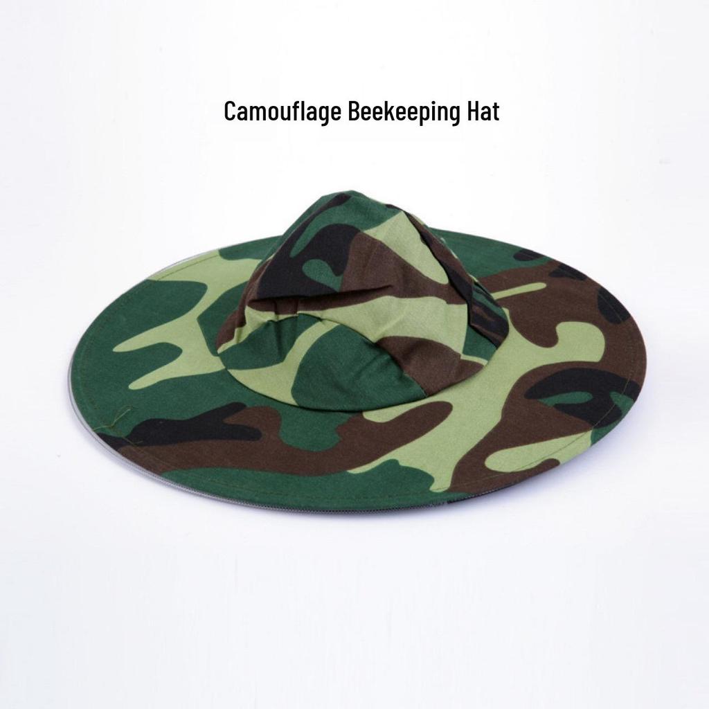Breathable Beekeeping Cowboy Hat with Face Net and Sun Protection