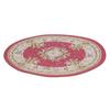 1: 12   Round Carpet 6.2in Diameter Exquisite Vintage  Ature Woven Rug for Doll House Decoration
