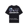 Li Ning Sports Fashion Collection T Shirts Unisex Black Crew Neck Moderate Straight Fit AHSSA57-2