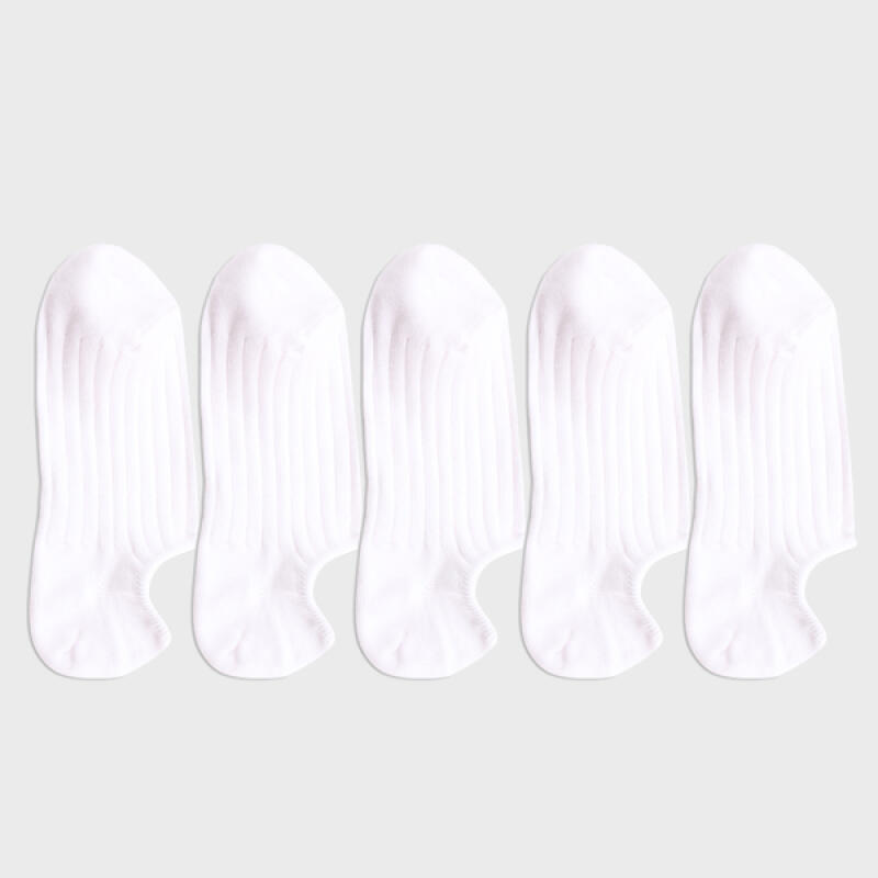 Daily Fake Socks (White 5 SET) For men