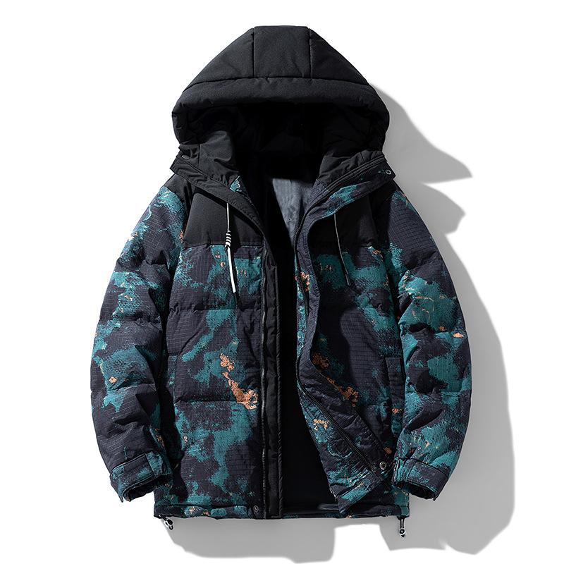 Warm Down Jacket Men's Winter New Camouflage Fashion Trendy Brand Ruffian Handsome Warm Casual Top Jacket High Quality