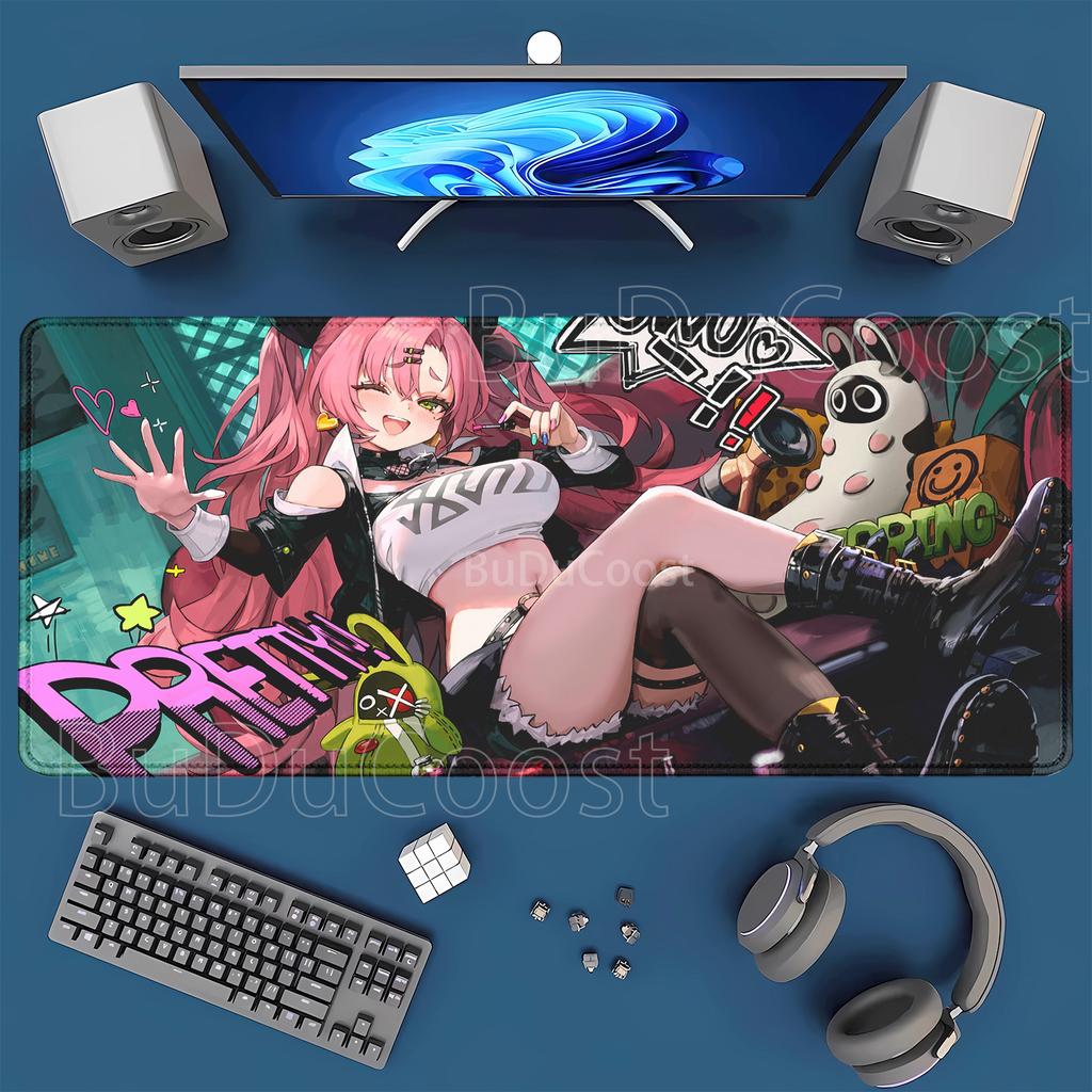 Zenless Zone Zero ZZZ Mousepad xmm overlock Keyboard XXL Anime Girl Hoshimi Miyabi Astra Yao Ellen Joe Rubber Desk Mat