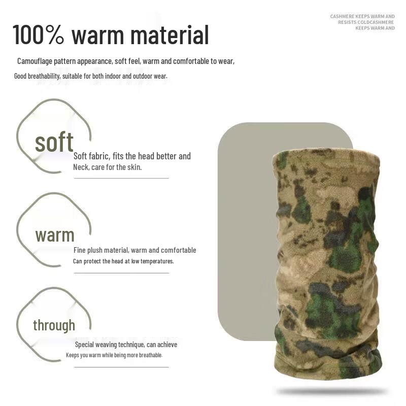 Winter Warm Fleece Camouflage Hat
