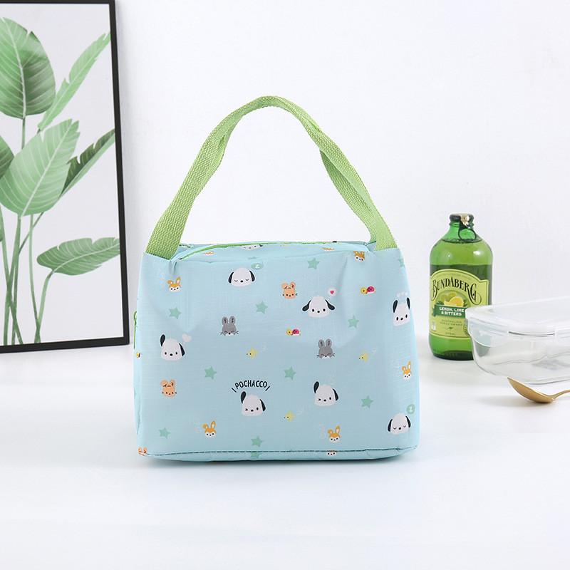 Kuromi Waterproof Cartoon Lunch Bag With Insulated Design For School And Office Use
