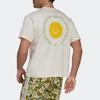 Adidas Solid Color Logo Graphic Crew Neck Sports T-Shirt Men Tops White HR4315