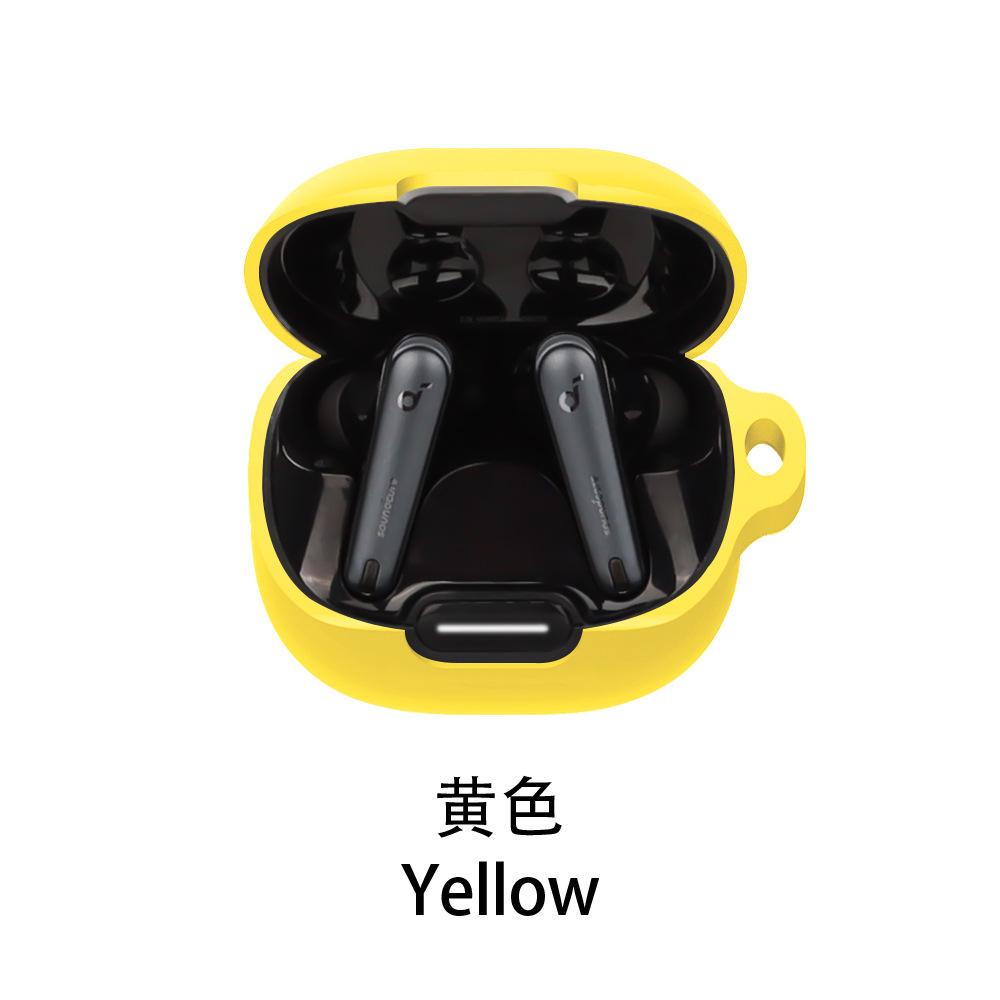Para Anker Soundcore Liberty 4 NC Funda Color Sólido Silicona A Prueba de Golpes Cubierta para Auriculares Bluetooth Liberty 4NC Caja de Auriculares Fundas