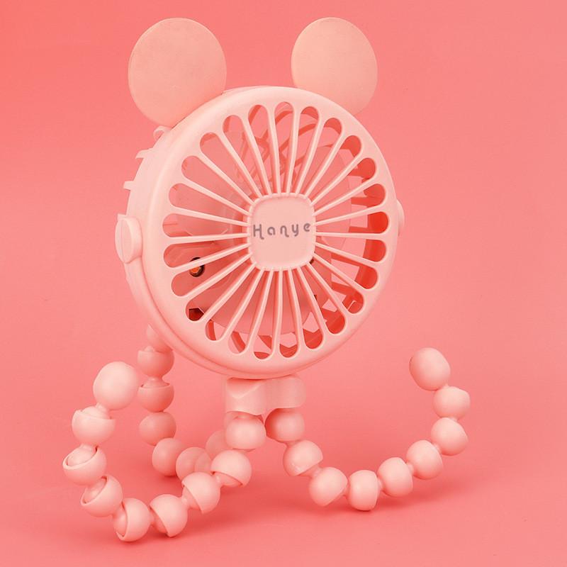 Fan for Cart Stroller Fan Portable Outdoor Fan Clip On for Baby 600mAh USB Rechargeable Handheld Electric Fan for Home 3 Speeds