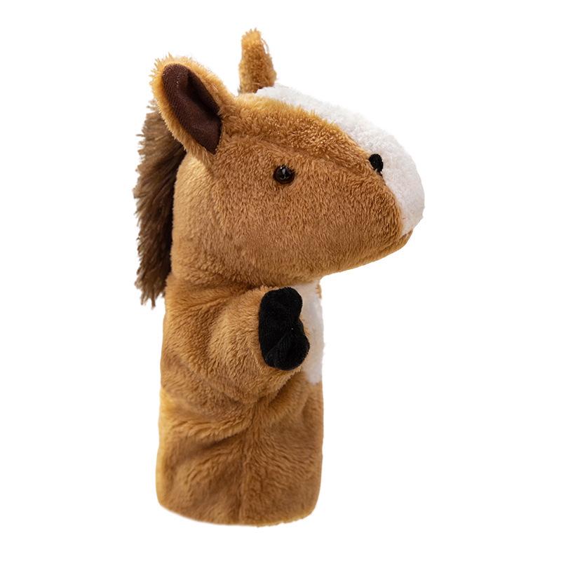 Cartoon Pony Hand Puppet Plush Toy - Interactive Parent-Child Cloth Doll