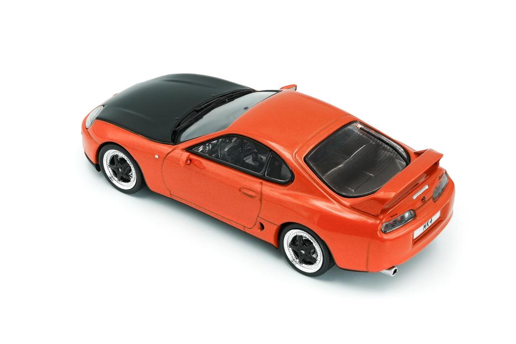 SOLIDO Toyota Supra 2001 Finished Diecast Miniature Car S4314006 1/43 Mk.4 (Orange)