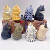 Jinart L'Isola dei Gatti Portachiavi Ciondolo Gatto Cartone Animato Carino Giocattolo Ornamenti Regalo Creativo per Auto