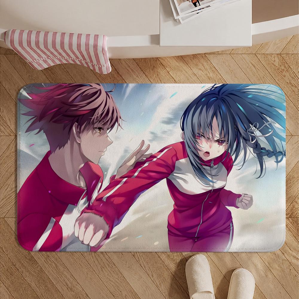Anime-Classroom of the EliteS Floor Mat Soft Non-Slip Bath Mat, Bedside Carpet, Absorbent Doormat for Home