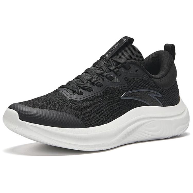 New Anta Breathable Lightweight Low Top Casual Running Shoes Men's Black White 112437761R-5