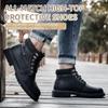 Latest Design Winter Plush Safety Boots Men Waterproof Steel Toe Indestructible Shoes Anti Smashing Puncture Proof Male Footwear