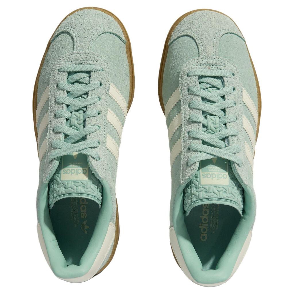 adidas Gazelle Bold Ash Green Women Sneakers Off-White Gum JS3902