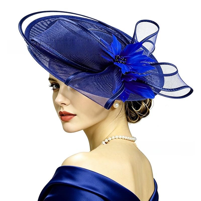 Vintage Flower Embellished Top Hat For Weddings And Costume Parties