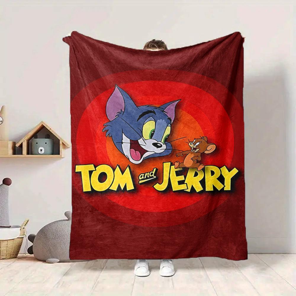 

1pc Tom Jerry Soft Skin-Friendly Flannel with Digital Printing, Various Sizes Available for Family, Friends, Birthday066 130cmx150cm